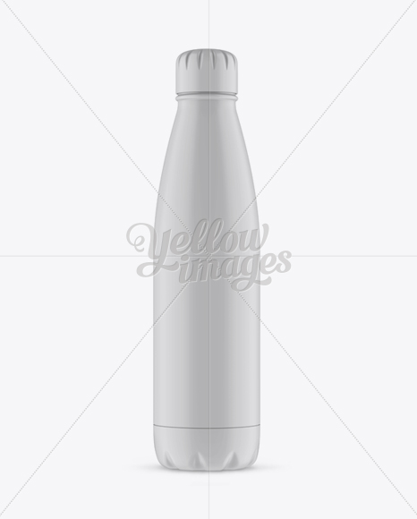 Matte Plastic Sport Bottle Mockup