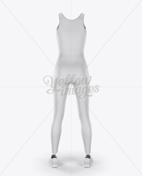 Women's Fitness Kit Mockup - Back View