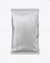 Matte Metallic Snack Package Mockup