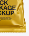 Matte Metallic Snack Package Mockup