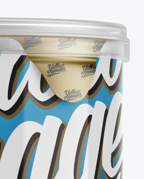 Medium Glossy Snack Tube Mockup - Front View