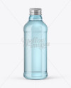 Aqua Blue Glass Bottle w/ Metal Cap Mockup