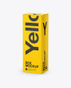 Nasal Spray Box Mockup - 25° Angle Front View (High-Angle Shot)