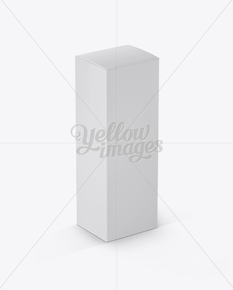 Nasal Spray Box Mockup - 70° Angle Front View (High-Angle Shot)