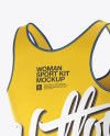 Women&#039;s Fitness Kit Mockup - Back Halfside View