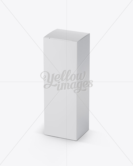 Nasal Spray Box Mockup - 25° Angle Front View (High-Angle Shot)