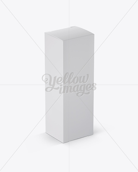 Nasal Spray Box Mockup - 70° Angle Front View (High-Angle Shot)