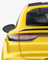 Coupe Crossover SUV Mockup - Back View