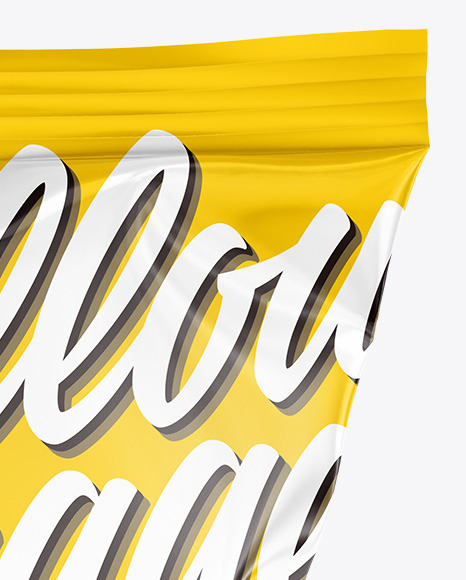 Glossy Chips Bag Mockup