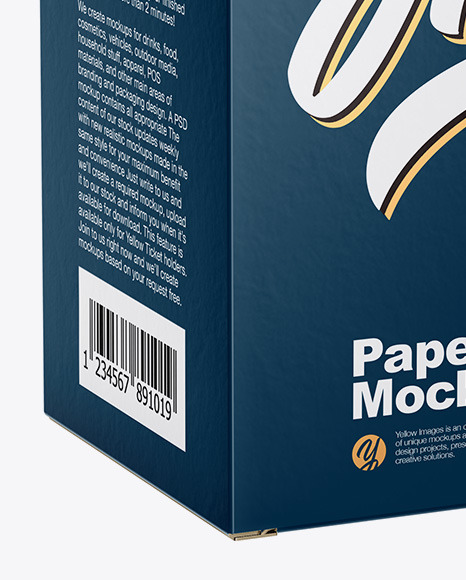 Paper Box Mockup