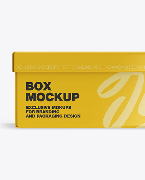 Glossy Paper Box Mockup