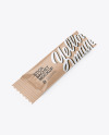 Kraft Stick Sachet - Half Side View