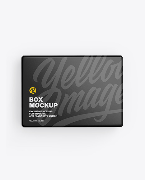 Glossy Paper Box Mockup