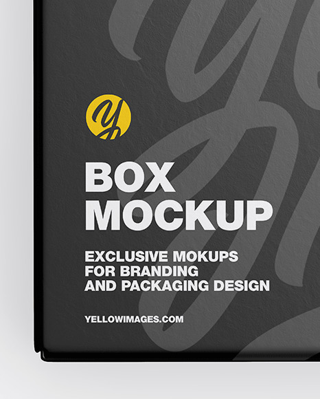 Matte Paper Box Mockup