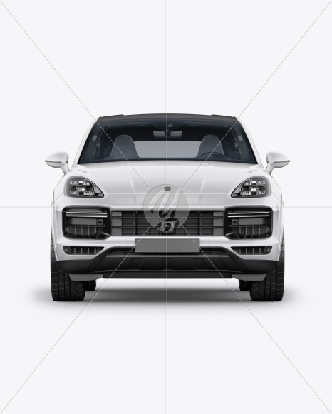 Coupe Crossover SUV Mockup - Front View