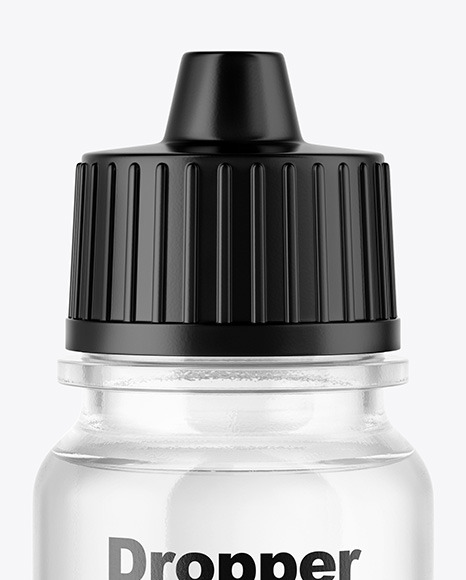 5ml Clear Glass Dropper Bottle Mockup