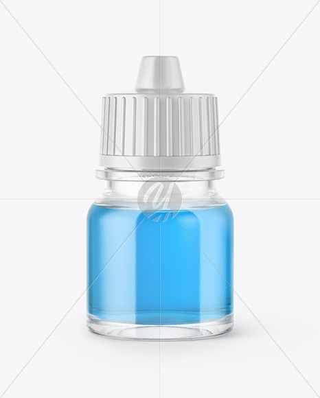 5ml Clear Glass Dropper Bottle Mockup