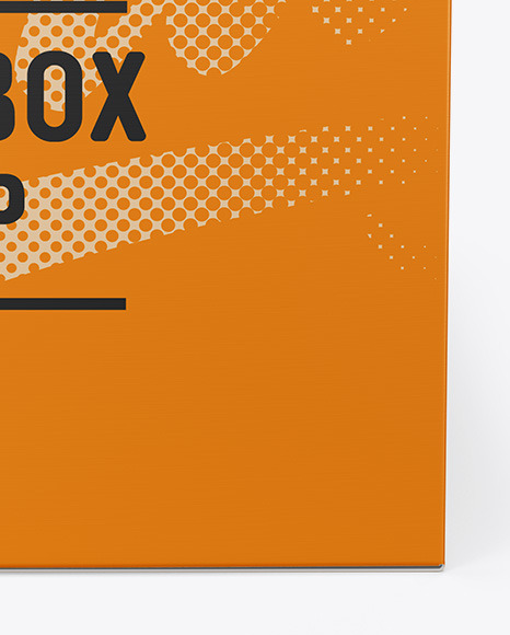 Paper Box Mockup - Side View