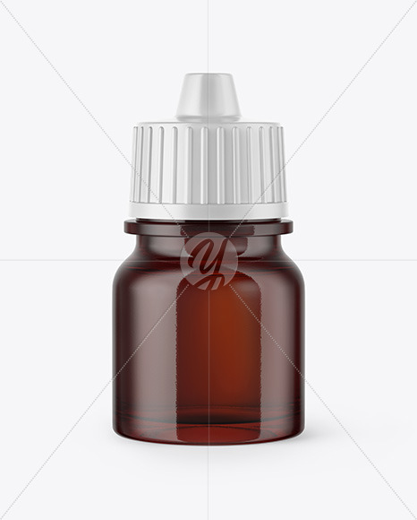 5ml Amber Glass Dropper Bottle Mockup