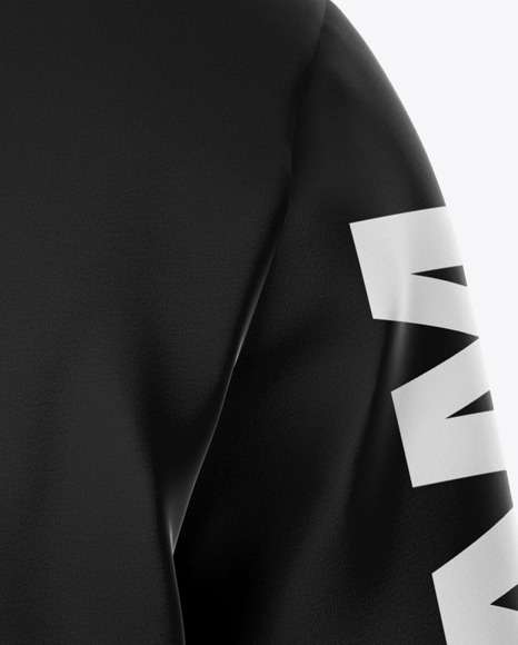 Zipped Hoodie Mockup - Back View