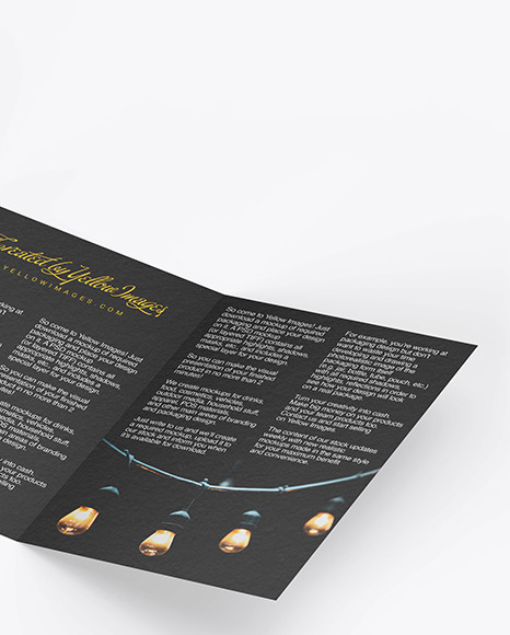 Textured Brochure Mockup