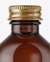 Amber Glass Bottle Mockup