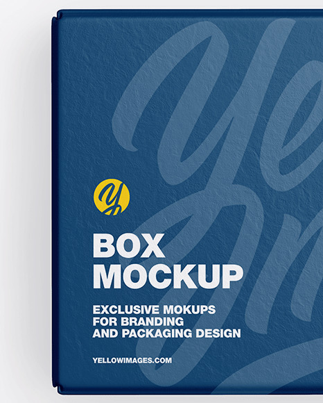 Textured Paper Box Mockup