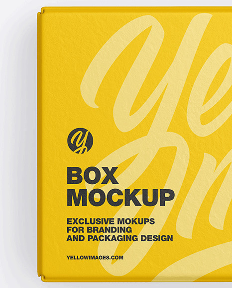 Textured Paper Box Mockup