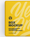 Textured Paper Box Mockup