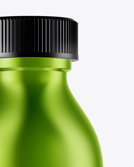 Metallic Oil Bottle Mockup