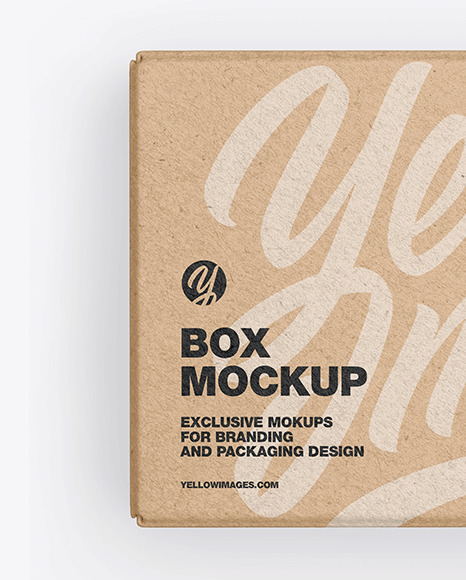 Kraft Paper Box Mockup