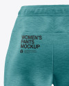 Women's Melange Pants Mockup - Back View