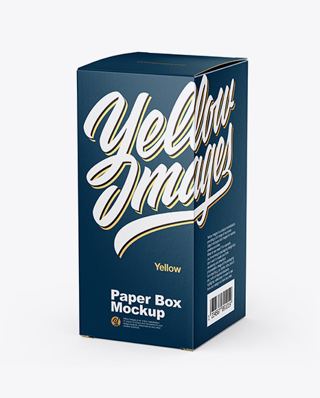 Paper Box Mockup - Download+Psd+Mockup+3/4+Box+Carton+Golden+Layer+Half+Side+...