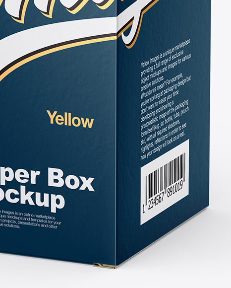 Paper Box Mockup