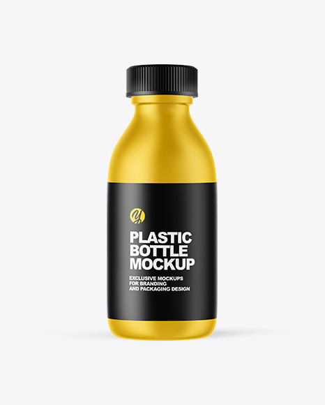 Matte Plastic Bottle Mockup