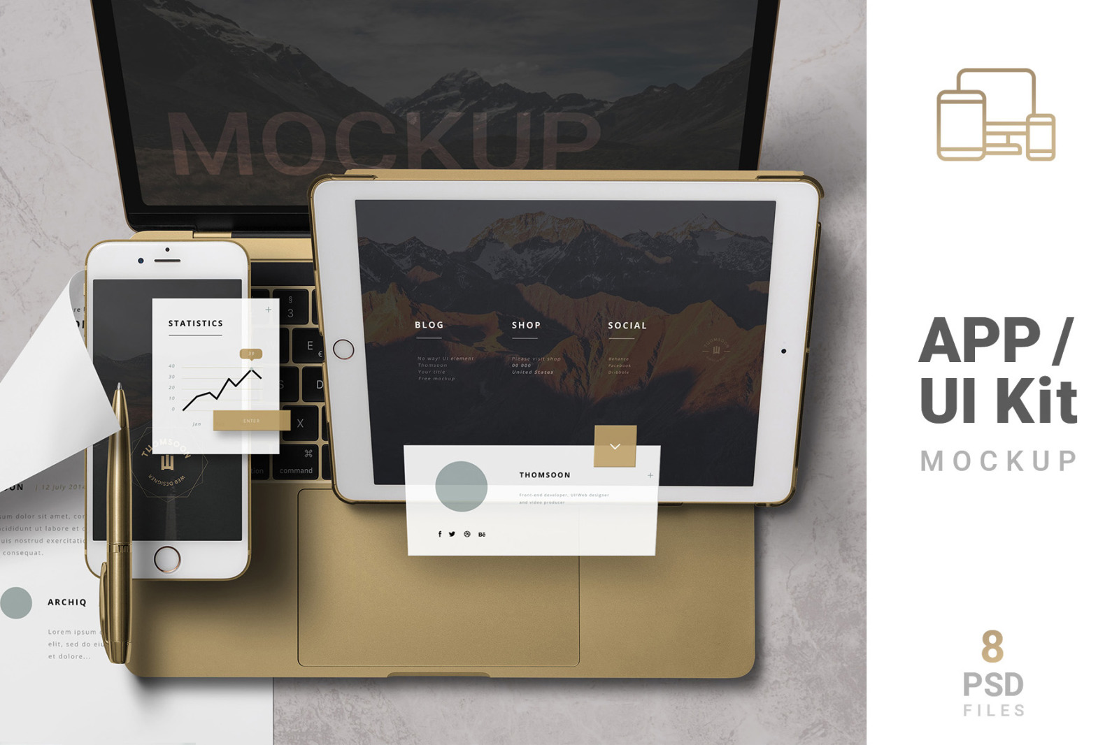 App / UI Kit Mockups App / UI Kit Mockups