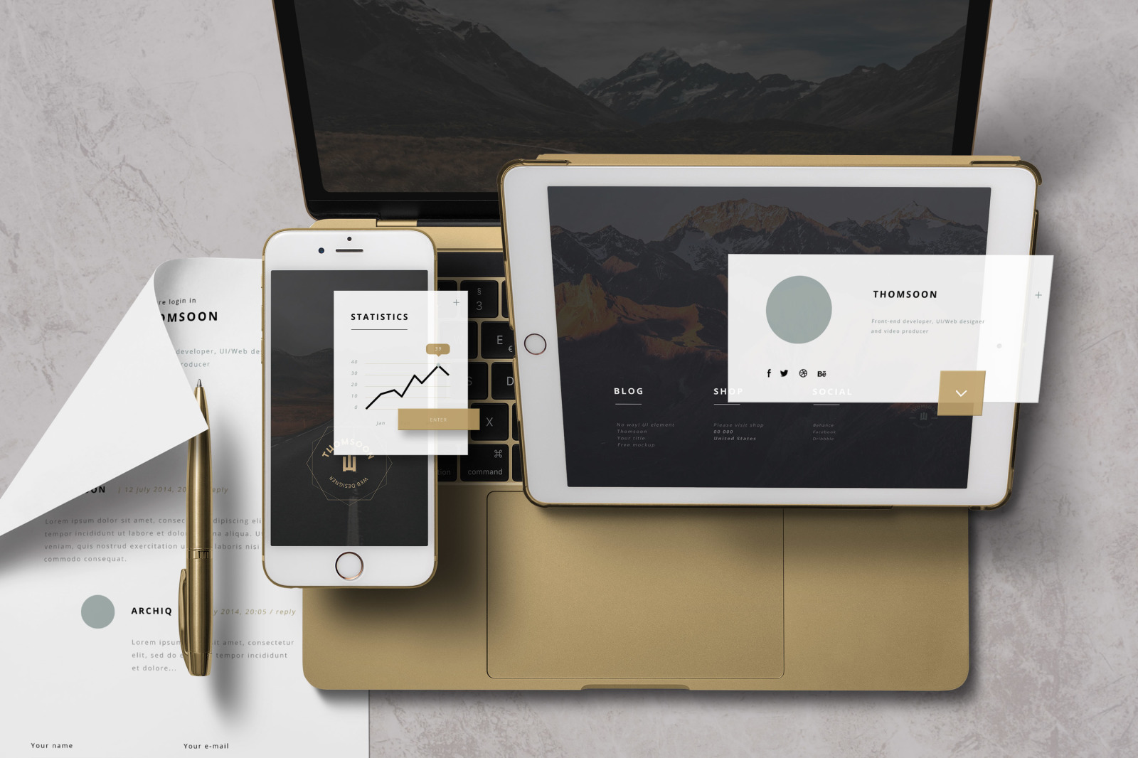 App / UI Kit Mockups App / UI Kit Mockups