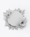 Paper Flower Frame Mockup