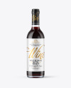 375ml Clear Glass Red Wine Bottle Mockup