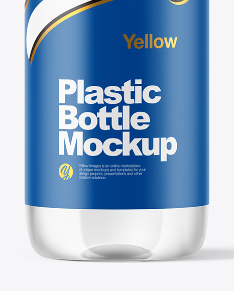 Clear Plastic Bottle Mockup