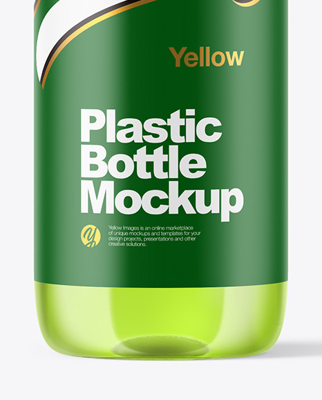 Clear Plastic Bottle Mockup