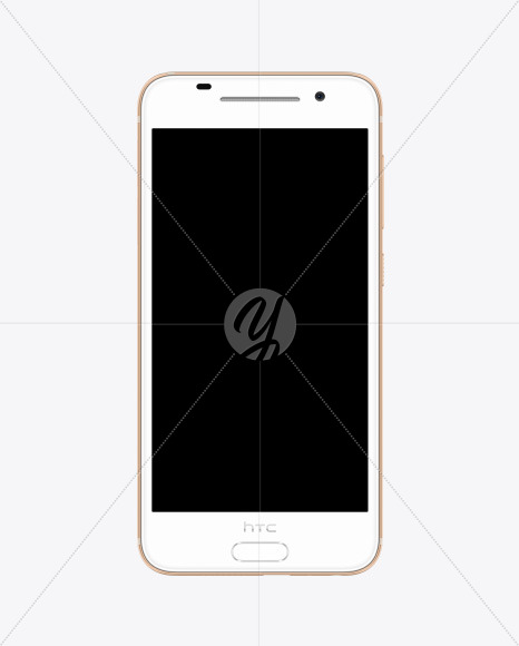 Rose Gold HTC A9 Phone Mockup