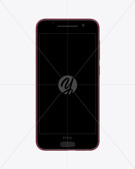 Deep Garnet HTC A9 Phone Mockup