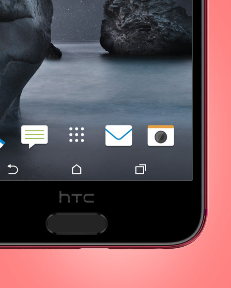 Deep Garnet HTC A9 Phone Mockup