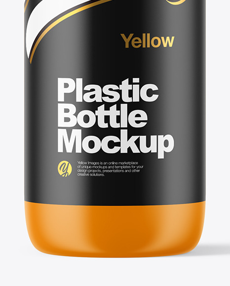 Matte Plastic Bottle Mockup