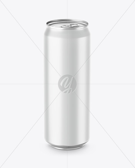 Matte Aluminium Can Mockup