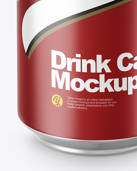 Matte Aluminium Can Mockup