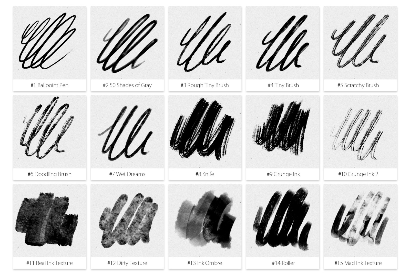 Inktober 2019 Photoshop Brushes