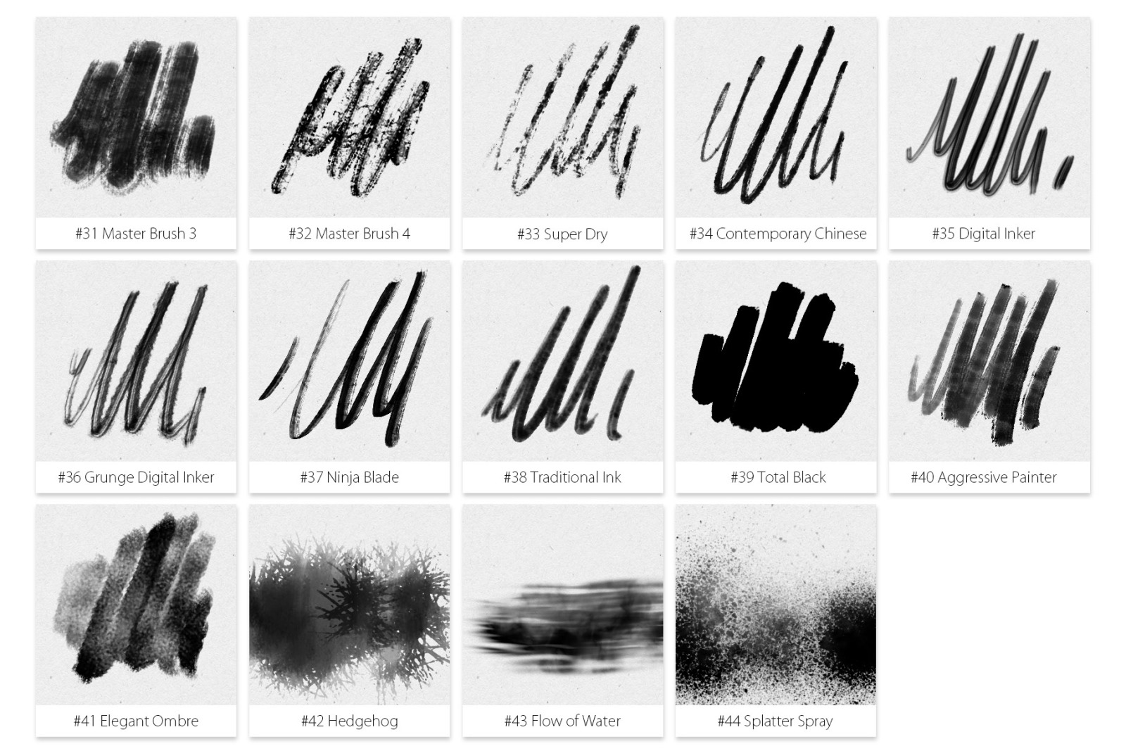 Inktober 2019 Photoshop Brushes