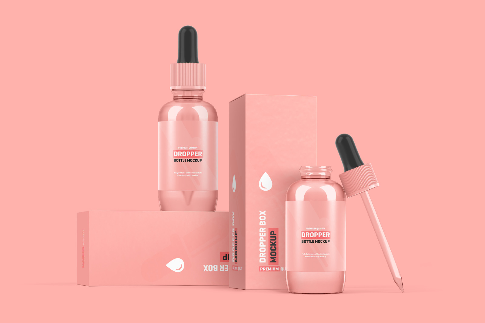 Dropper Bottle Packaging Mockup Dropper Bottle Packaging Mockup
